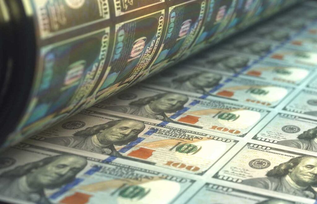 Printing US Dollar Bills