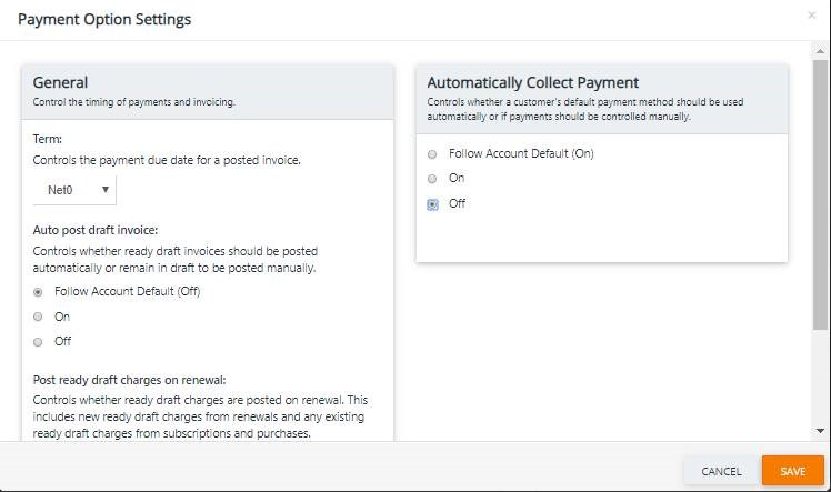 Turn Off Auto Collect 2 Recurring Billing