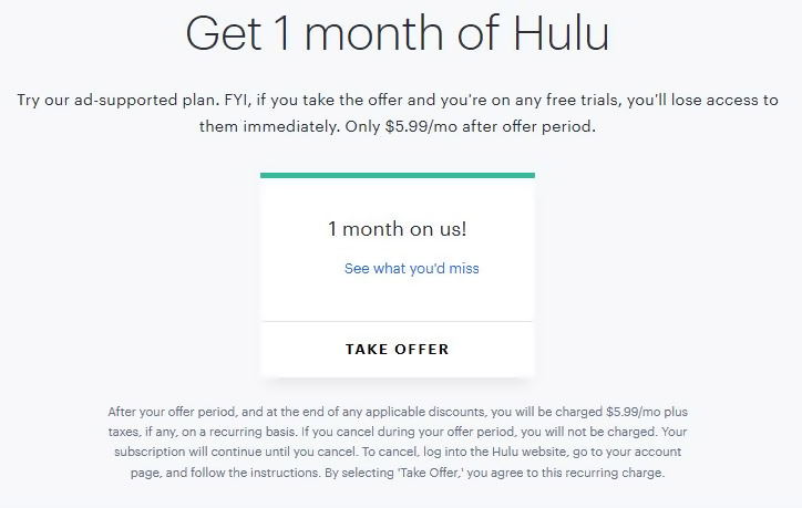 Hulu Subscription Management